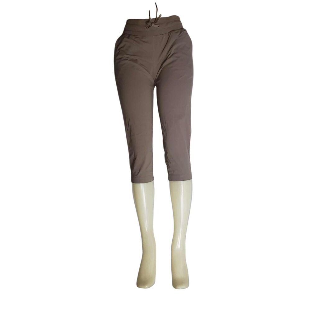 Lululemon Studio Crop II Cool Cocoa Brown Joggers Pants Womens Size 6